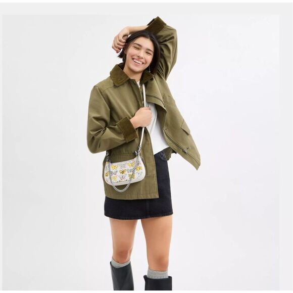 NWT Coach Teri Mini Crossbody Bag With Butterfly Print CAJ94 crossbody satchel - Picture 2 of 8